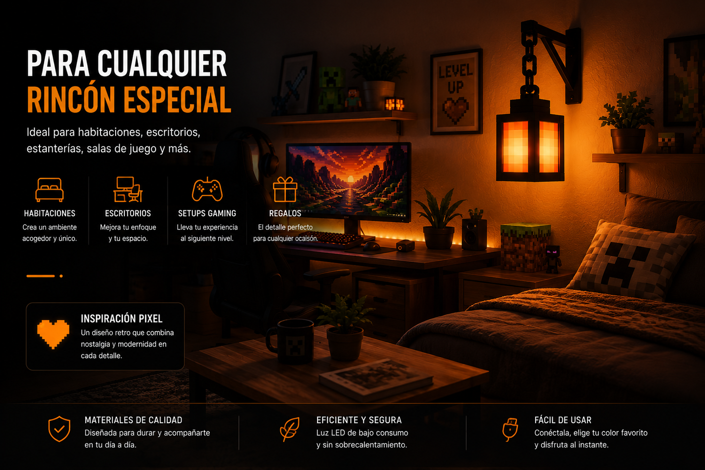 CubixGlow™ | Luz Pixel Decorativa