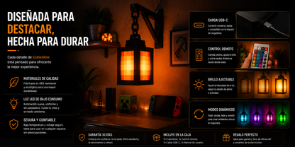 CubixGlow™ | Luz Pixel Decorativa